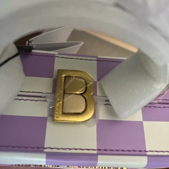 Brandon Blackwood mini purple check print Kendrick trunk - Picture 4 of 12